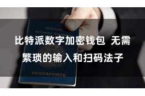比特派数字加密钱包  无需繁琐的输入和扫码法子