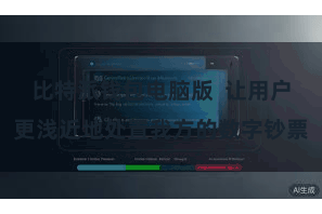 比特派钱包电脑版  让用户更浅近地处置我方的数字钞票